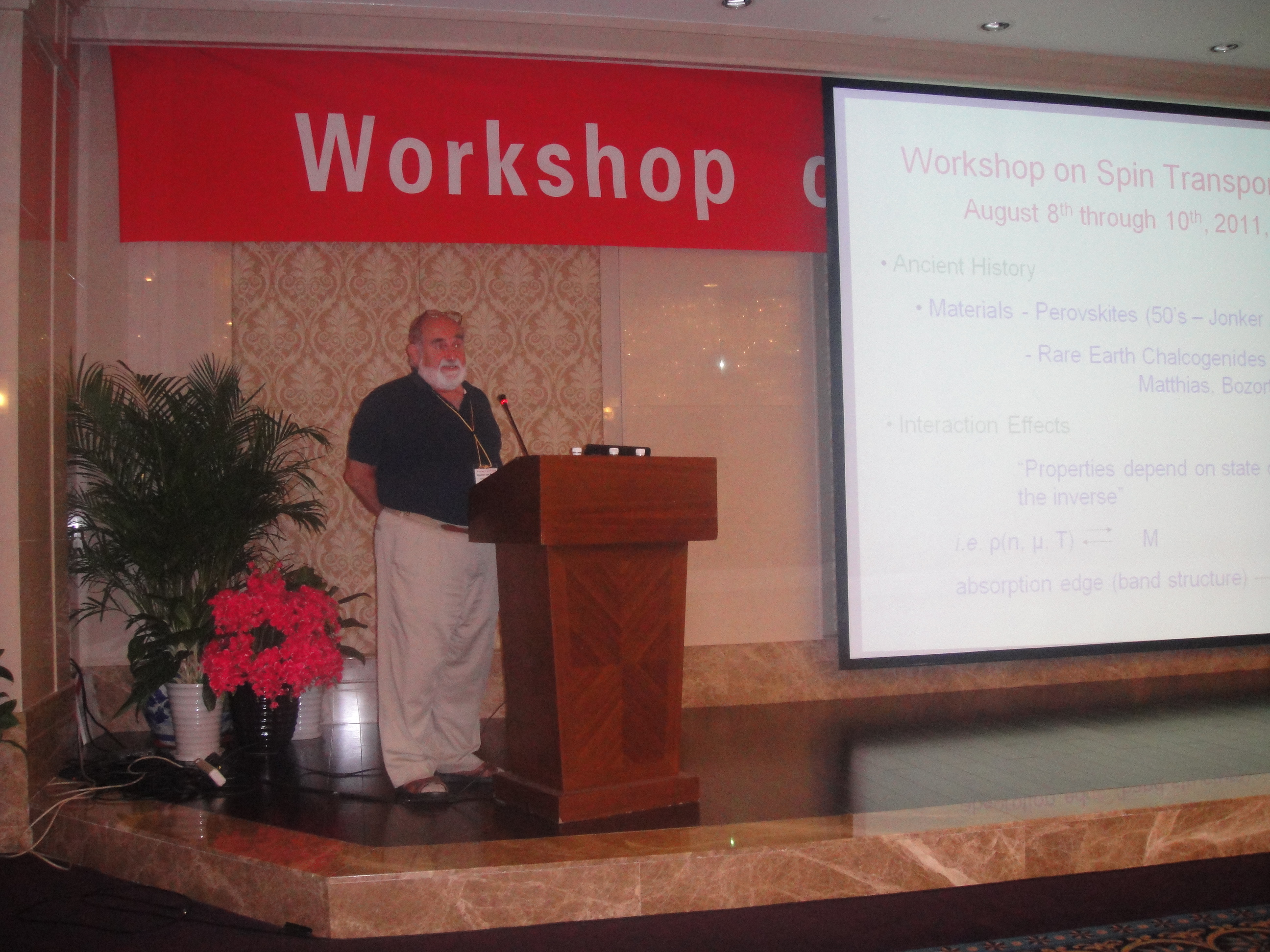 Photo where Stephan chaired a joint workshop Beijing in 2011